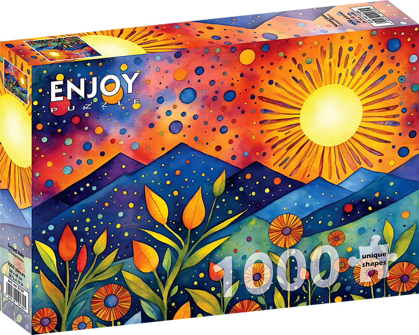 1000 Pieces Jigsaw Puzzle - Sunset Rain (2134)