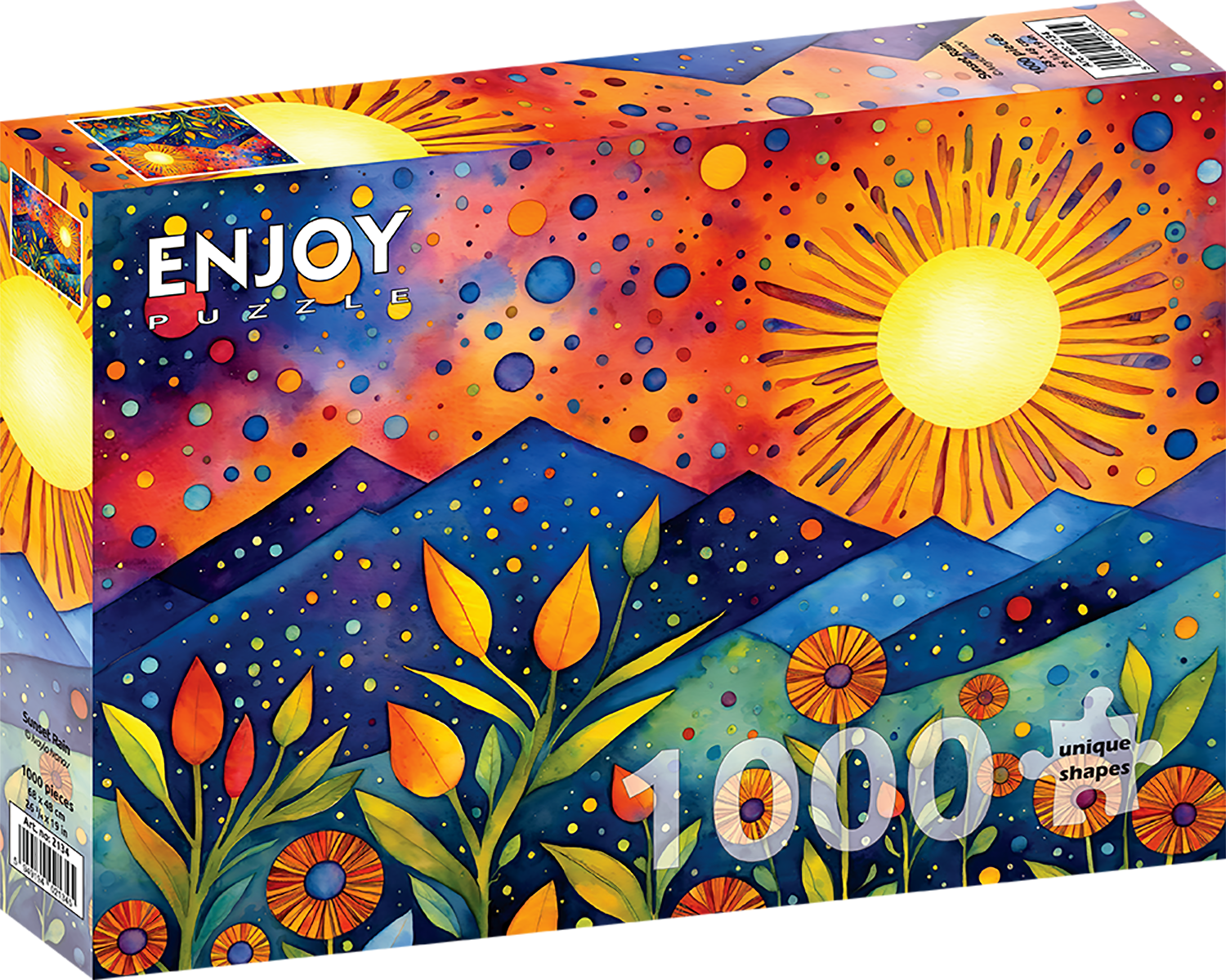 1000 Pieces Jigsaw Puzzle - Sunset Rain (2134)