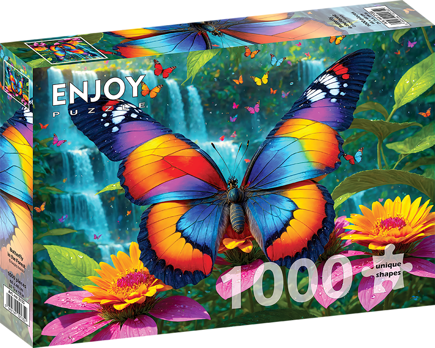 1000 Pieces Jigsaw Puzzle - Butterfly in the Forest (2135)