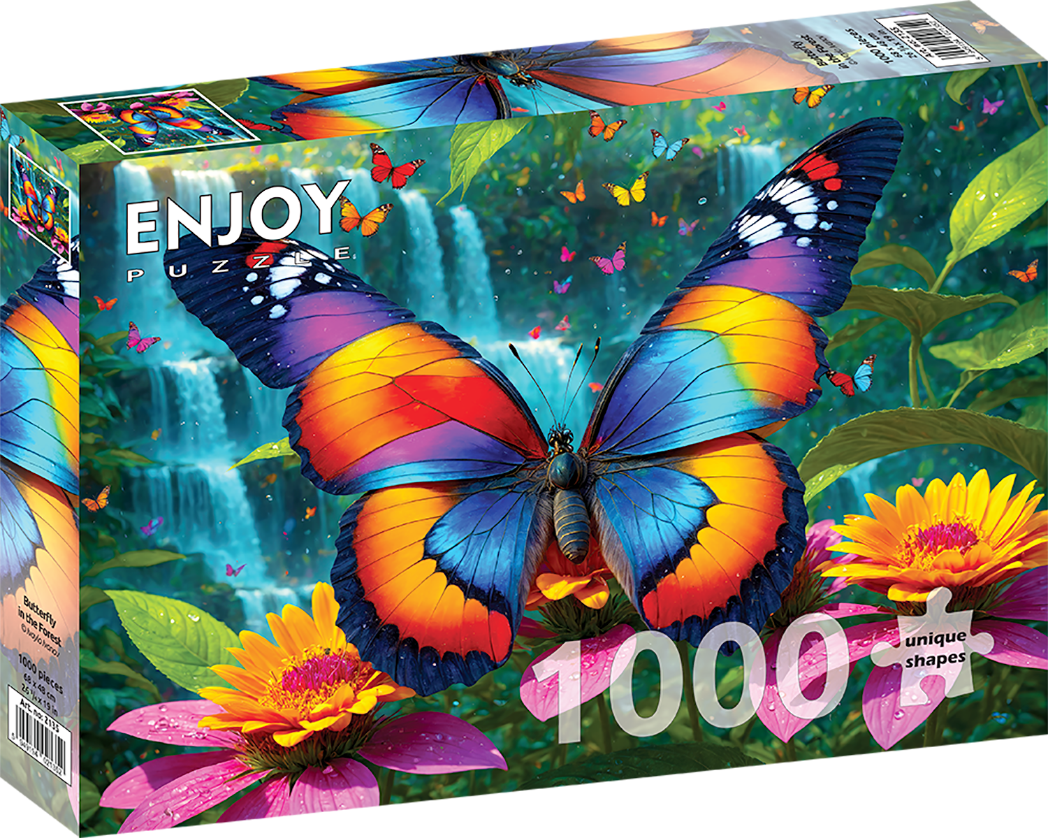 1000 Pieces Jigsaw Puzzle - Butterfly in the Forest (2135)