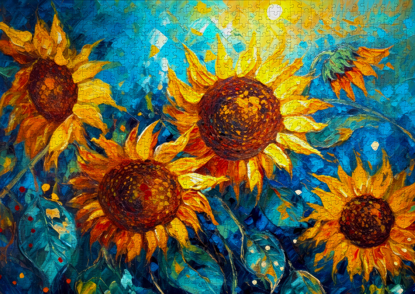 1000 Pieces Jigsaw Puzzle - Sunflowers Reunion (2137)