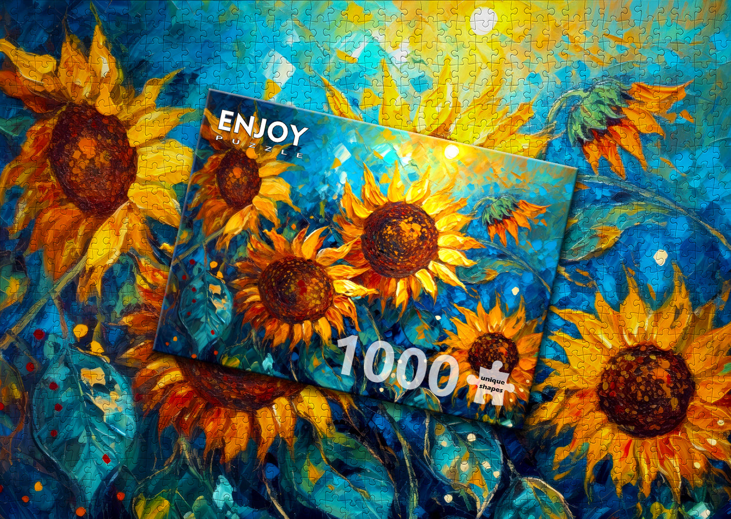 1000 Pieces Jigsaw Puzzle - Sunflowers Reunion (2137)