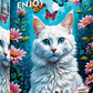 1000 Pieces Jigsaw Puzzle - White Cat (2140)