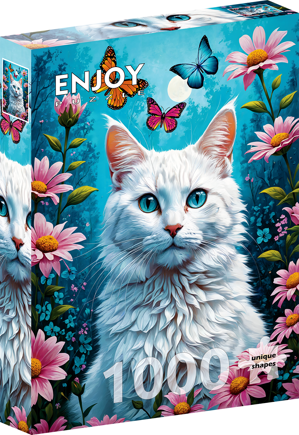 1000 Pieces Jigsaw Puzzle - White Cat (2140)