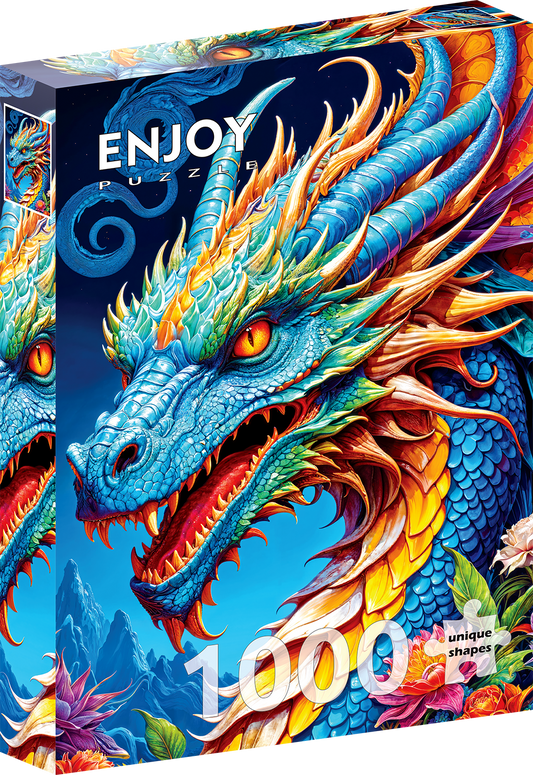 1000 Pieces Jigsaw Puzzle - Blue Dragon (2143)