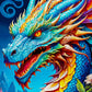 1000 Pieces Jigsaw Puzzle - Blue Dragon (2143)