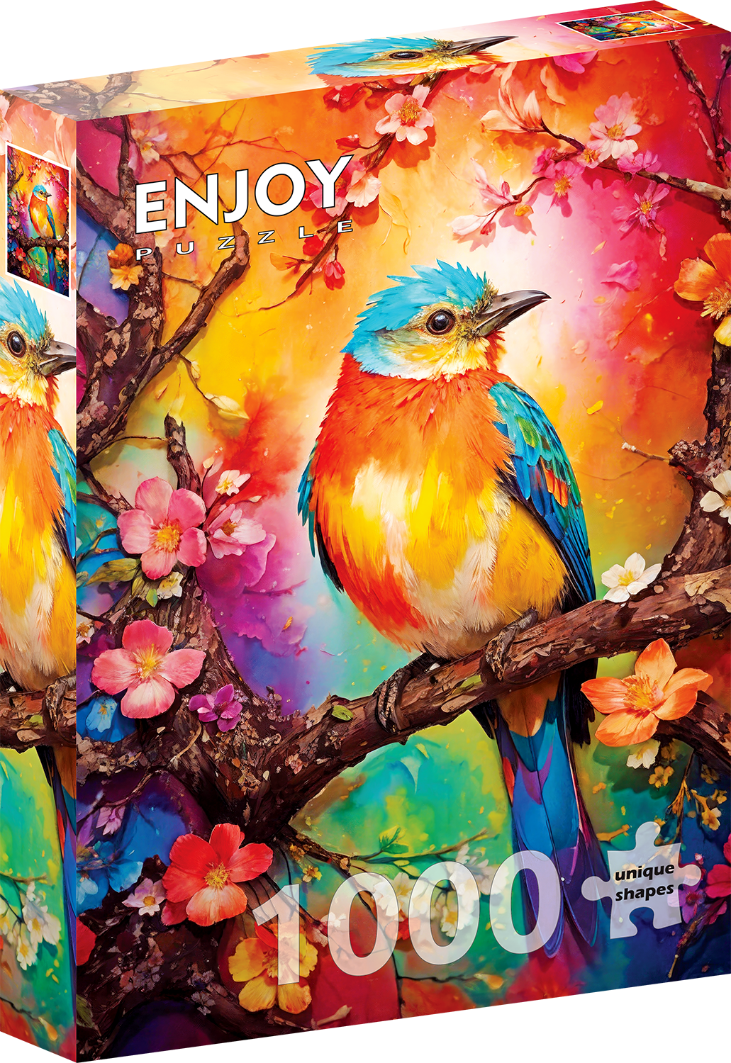 1000 Pieces Jigsaw Puzzle - Colorful Birdie (2147)