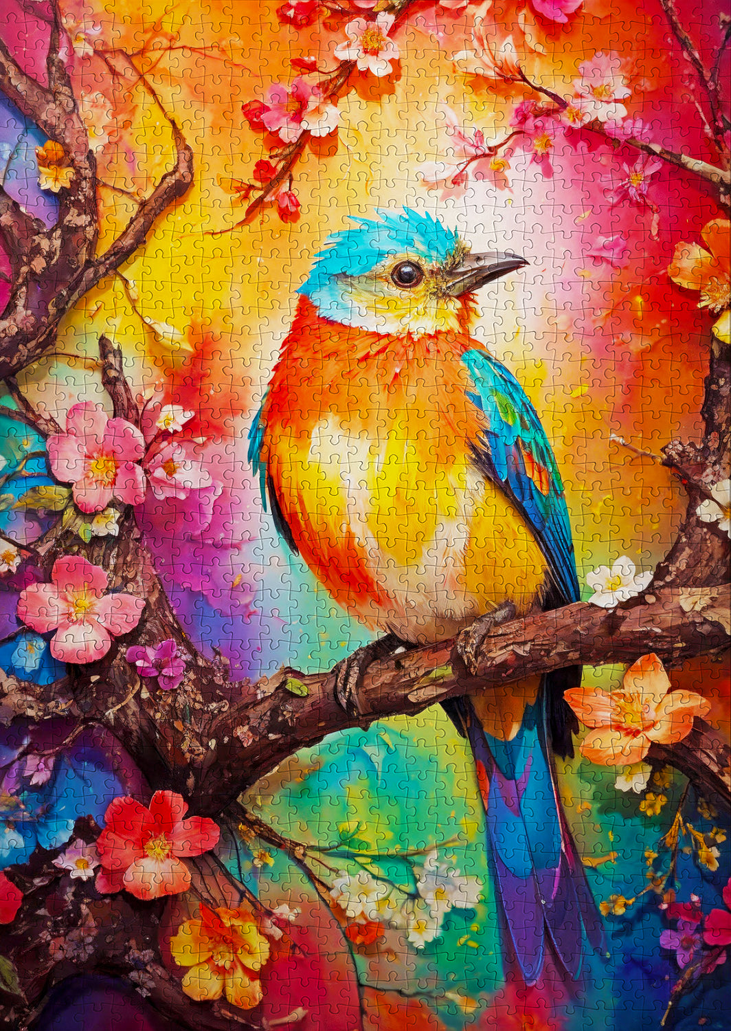 1000 Pieces Jigsaw Puzzle - Colorful Birdie (2147)