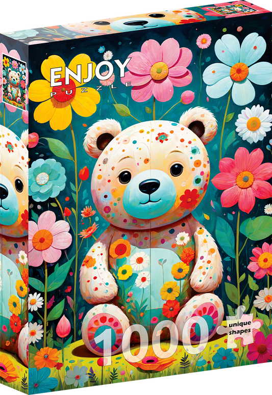 1000 Pieces Jigsaw Puzzle - Flower Teddy Bear (2150)