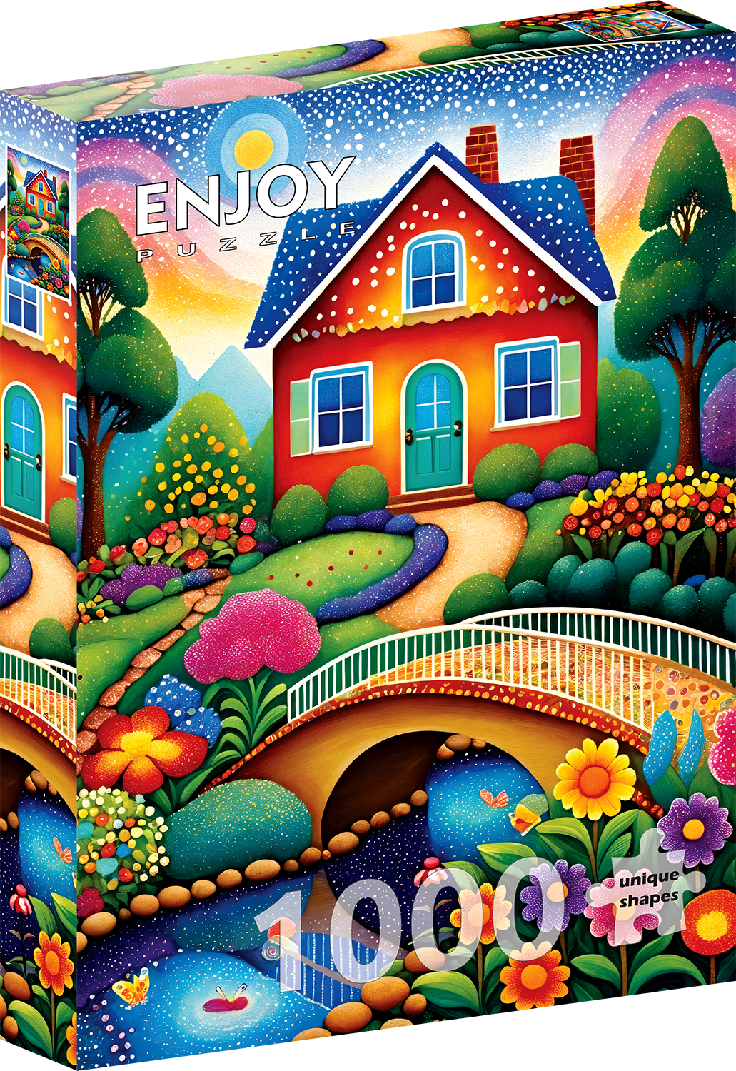 1000 Pieces Jigsaw Puzzle - House of Colors (2153)