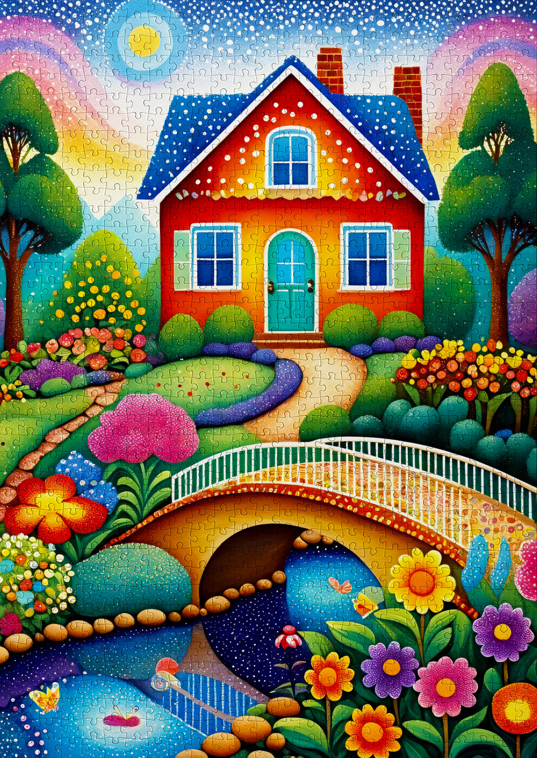 1000 Pieces Jigsaw Puzzle - House of Colors (2153)