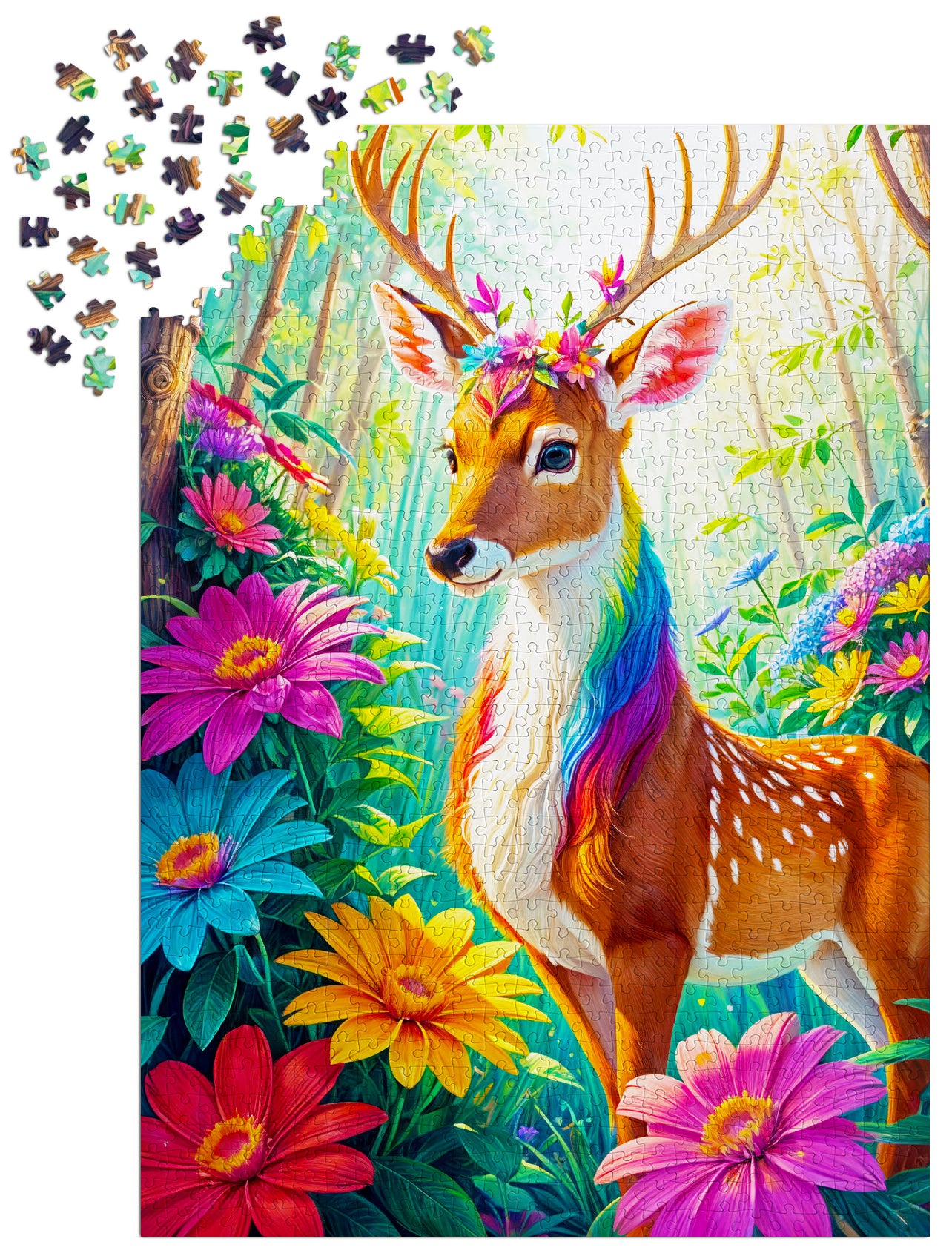 1000 Pieces Jigsaw Puzzle - Magical Deer (2155)