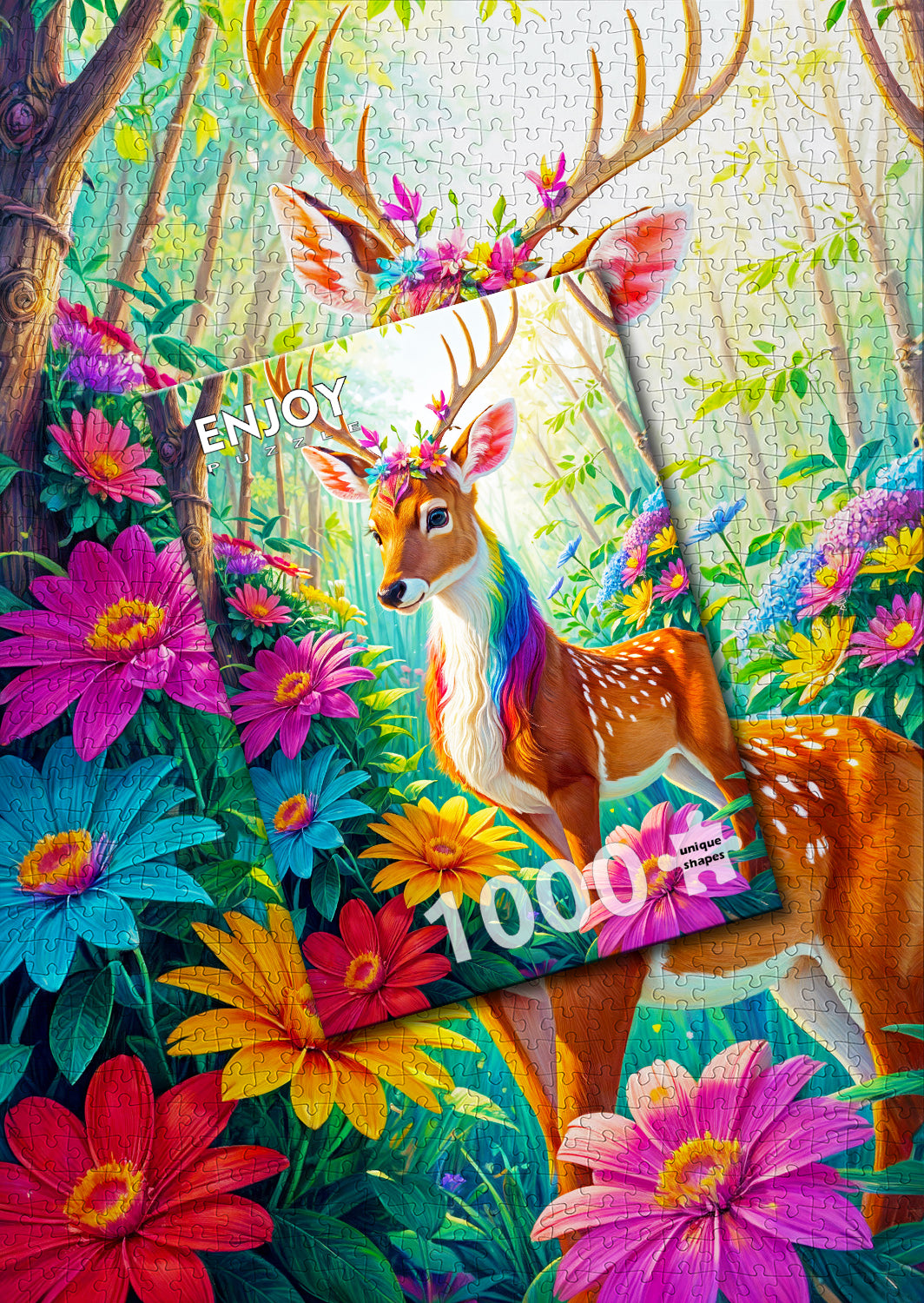 1000 Pieces Jigsaw Puzzle - Magical Deer (2155)