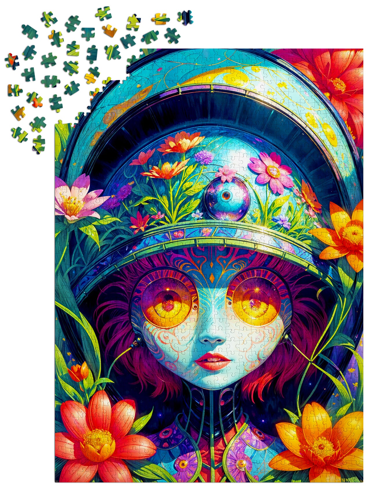 1000 Pieces Jigsaw Puzzle - Floral Warrior (2157)