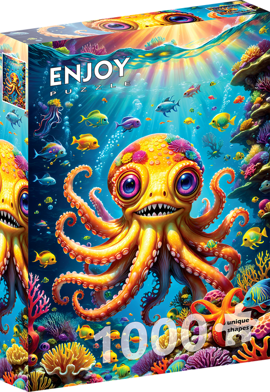 1000 Pieces Jigsaw Puzzle - Cute Octopus (2158)