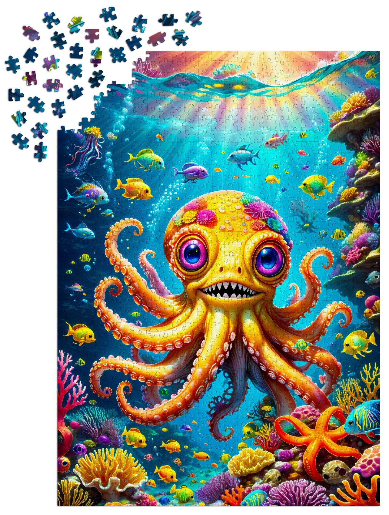 1000 Pieces Jigsaw Puzzle - Cute Octopus (2158)