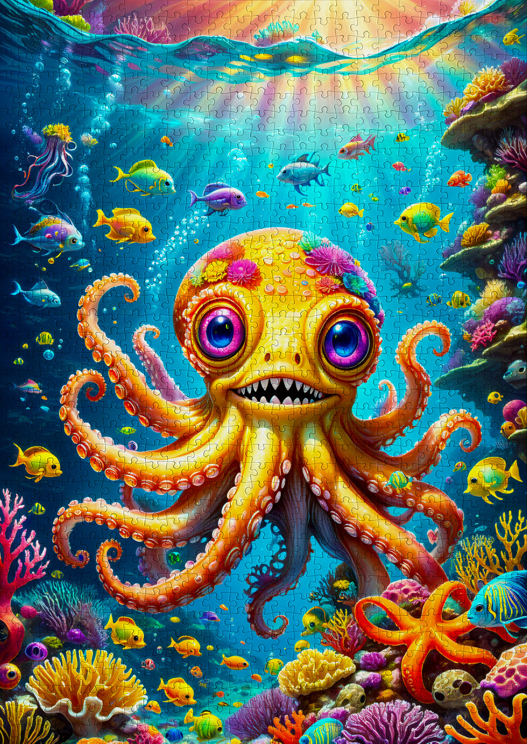 1000 Pieces Jigsaw Puzzle - Cute Octopus (2158)