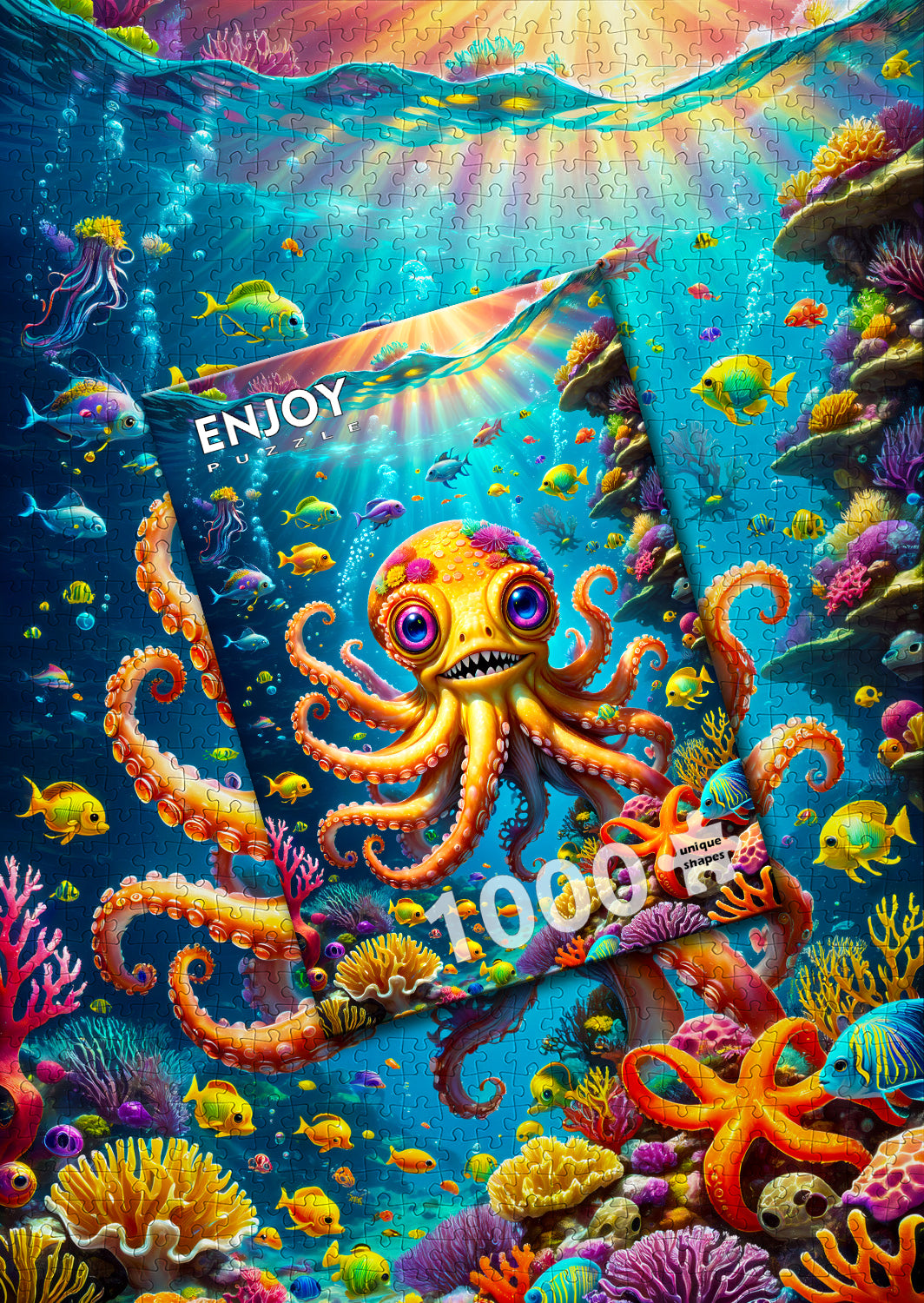 1000 Pieces Jigsaw Puzzle - Cute Octopus (2158)