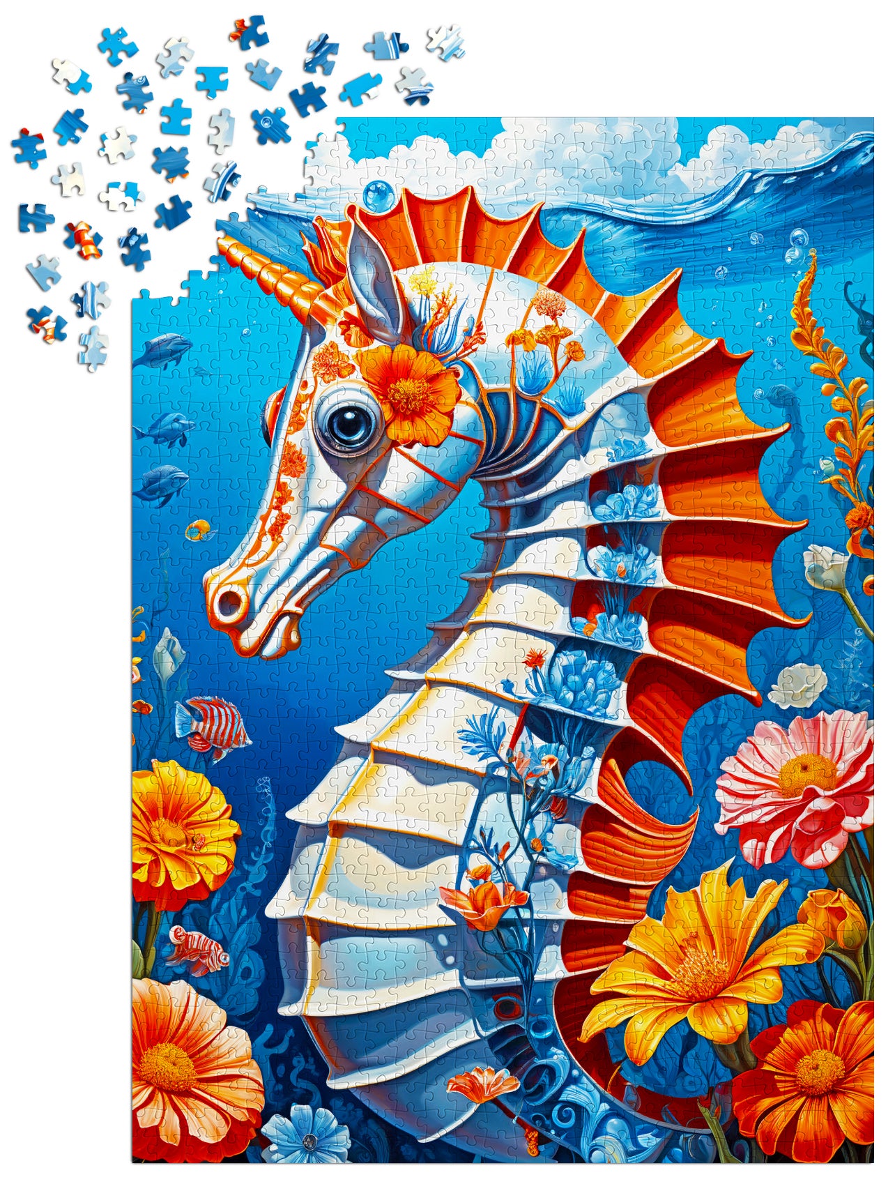 1000 Pieces Jigsaw Puzzle - Sea Horse (2159)