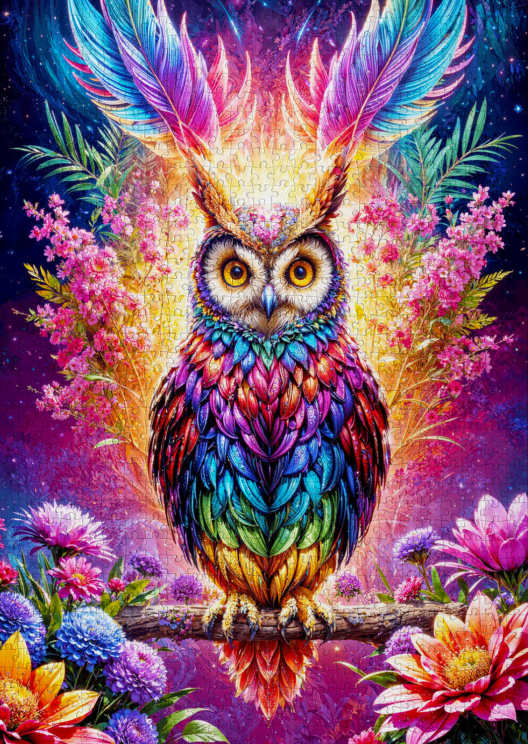 1000 Pieces Jigsaw Puzzle - Neon Owl (2161)