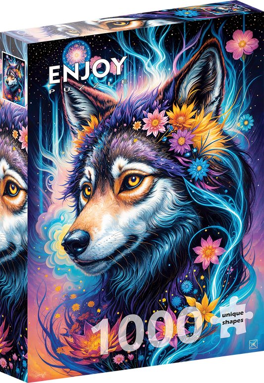 1000 Pieces Jigsaw Puzzle - Magical Wolf Portrait (2164)