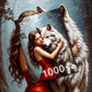 1000 Pieces Jigsaw Puzzle - Lady and the Wolf (2165)