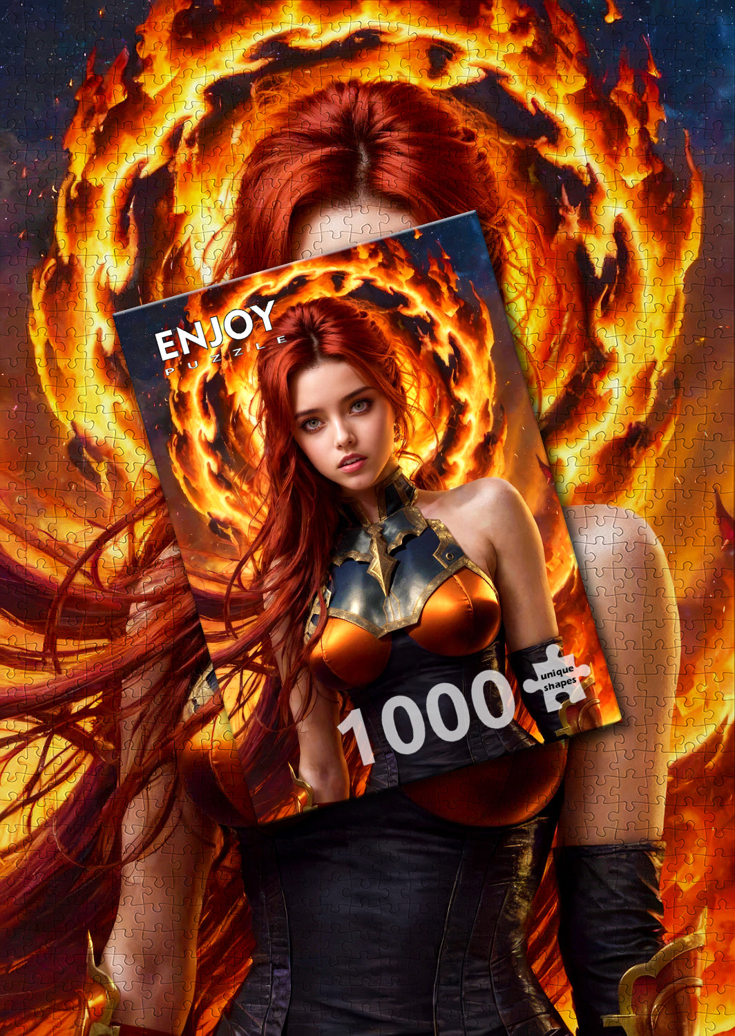 1000 Pieces Jigsaw Puzzle - Fire Element (2174)