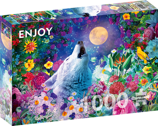 1000 Pieces Jigsaw Puzzle - Wolf Moon (2183)