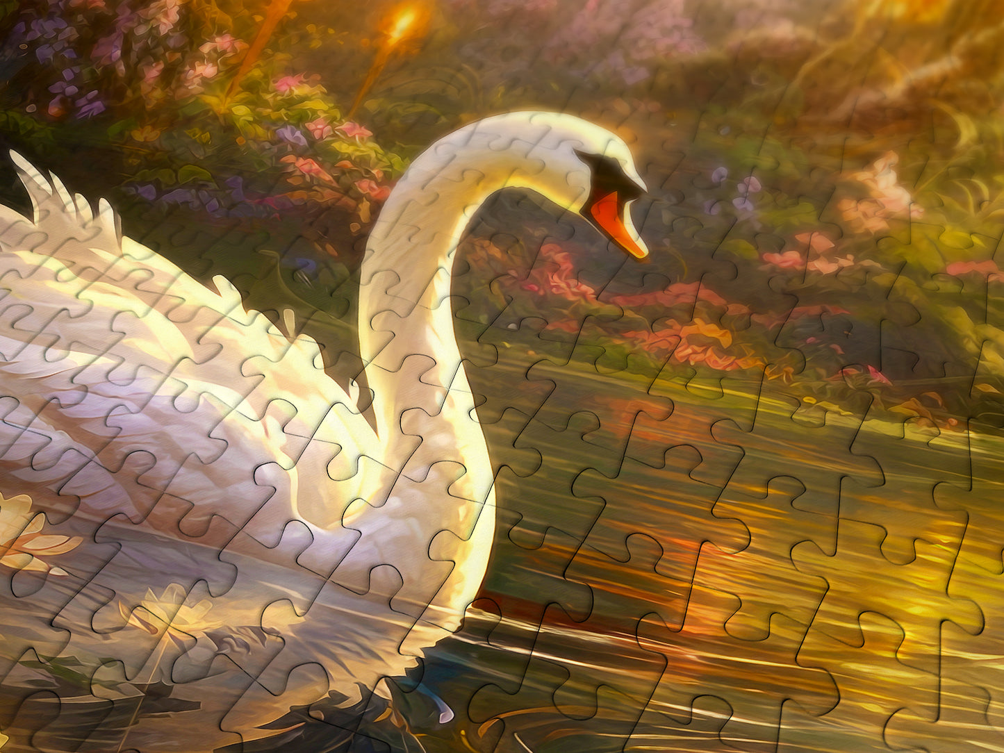 1000 Pieces Jigsaw Puzzle - Swan Song (2184)