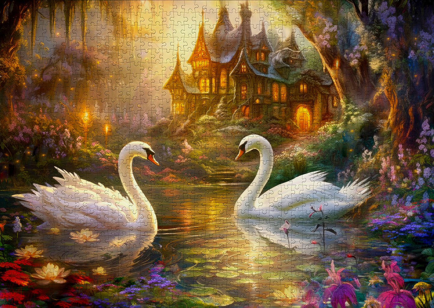 1000 Pieces Jigsaw Puzzle - Swan Song (2184)