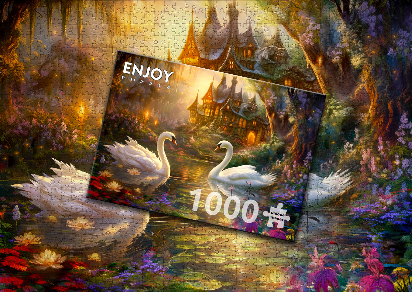 1000 Pieces Jigsaw Puzzle - Swan Song (2184)