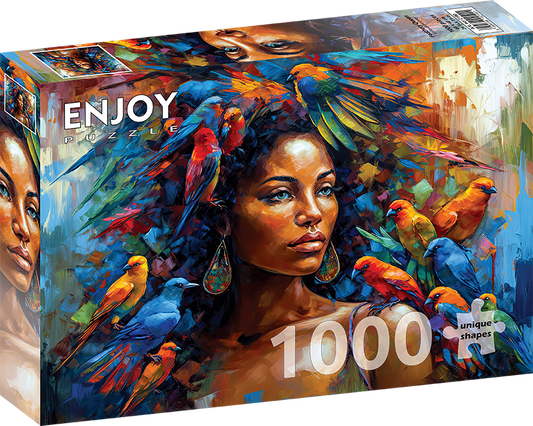 1000 Pieces Jigsaw Puzzle - Feathery Queen (2190)