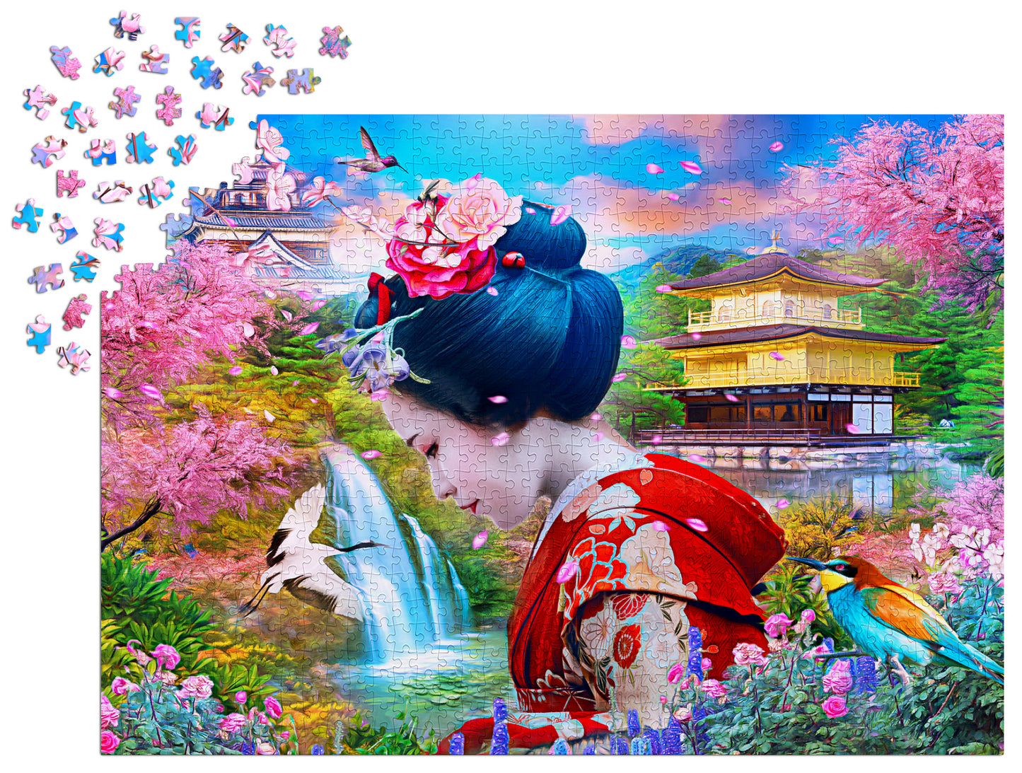 1000 Pieces Jigsaw Puzzle - Geisha Garden (2191)