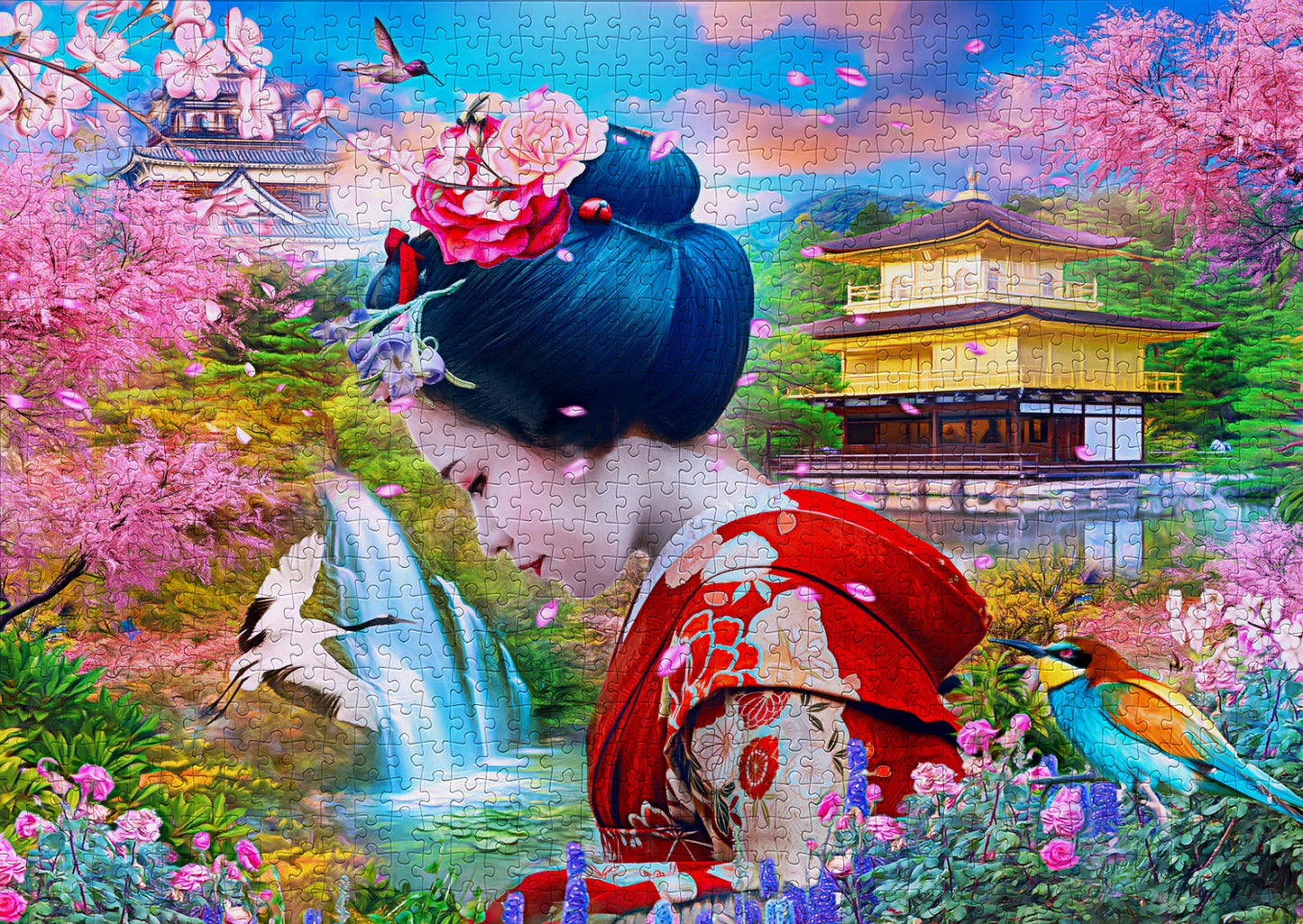 1000 Pieces Jigsaw Puzzle - Geisha Garden (2191)