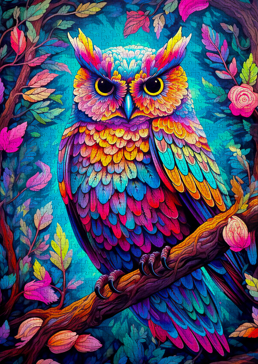 1000 Pieces Jigsaw Puzzle - Dazzling Owl (2224)