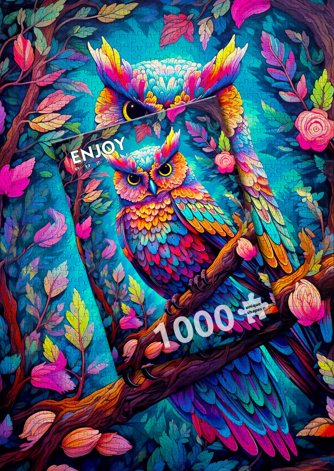 1000 Pieces Jigsaw Puzzle - Dazzling Owl (2224)