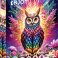 2000 Pieces Jigsaw Puzzle - Neon Owl (2233)