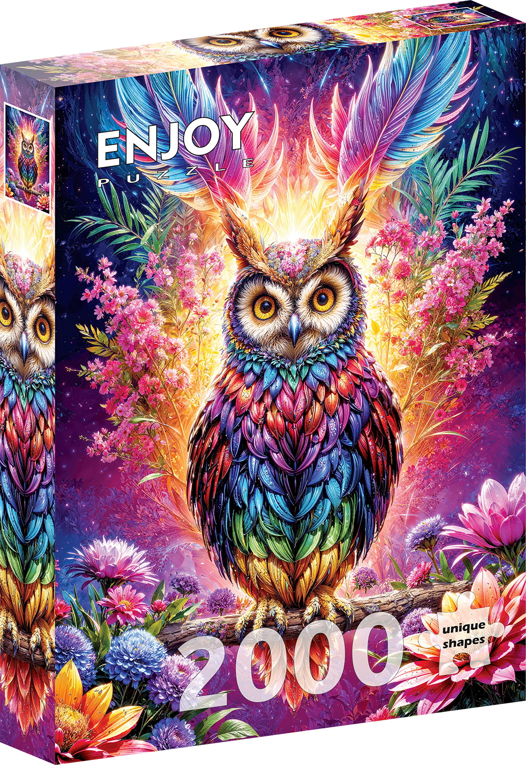 2000 Pieces Jigsaw Puzzle - Neon Owl (2233)