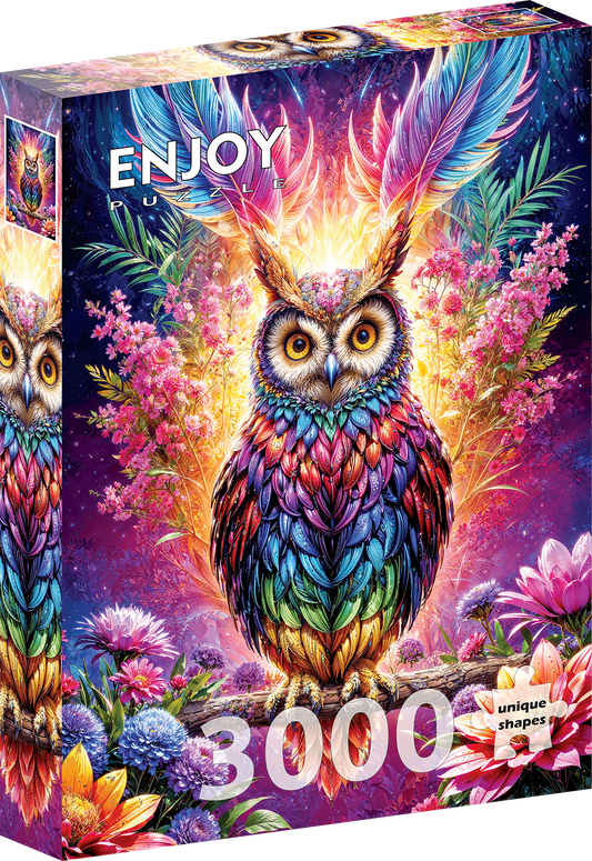 3000 Pieces Jigsaw Puzzle - Neon Owl (2234)